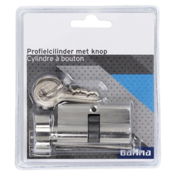 GAMMA Knopcilinder Nikkel 30/30 Mm 2 GAMMA Knopcilinder Nikkel 30/30 Mm - Afbeelding 2