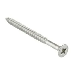 GAMMA Schroef Universeel Platkop RVS 4.0x60 Mm 100 Stuks