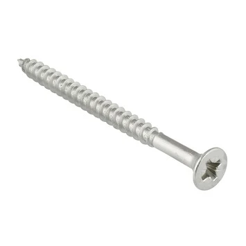 GAMMA Schroef Universeel Platkop RVS 4.0x60 Mm 100 Stuks 1 GAMMA Schroef Universeel Platkop RVS 4.0x60 Mm 100 Stuks