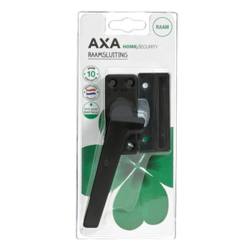 AXA Raamsluiting Met Nok Links Zwart 2 AXA Raamsluiting Met Nok Links Zwart - Afbeelding 2