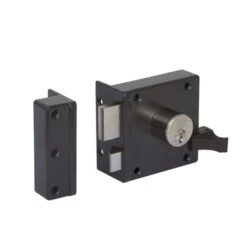 Lips Veiligheidsoplegslot Met Verstelbare Doornmaat Bruin Gelakt SKG** 1754VS-2