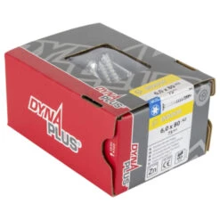 Dynaplus Schroef Universeel Platkop Verzinkt TX-30 6.0x80 75 Stuks -InterieurKunst Verkoopwinkel 123 5882