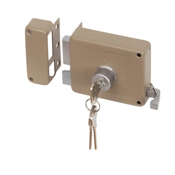 Yale Oplegslot Met Buitencilinder Los Grijs Gelakt 615-50mm 1 Yale Oplegslot Met Buitencilinder Los Grijs Gelakt 615-50mm