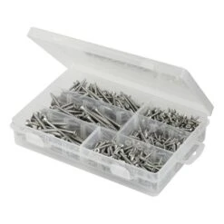 GAMMA Schroef Universeel Assortiment Platkop RVS 550 Stuks