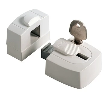 AXA Oplegslot Voor Raam SKG 1-ster Binnendraaiend Wit 1 AXA Oplegslot Voor Raam SKG 1-ster Binnendraaiend Wit