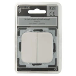 Busch-Jaeger Reflex SI Wissel-wisselschakelaar Wit -InterieurKunst Verkoopwinkel 123 617