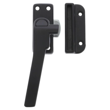 GAMMA Raamsluiting Met Drukknop Links Zwart 1 GAMMA Raamsluiting Met Drukknop Links Zwart