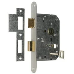 Nemef 1200 Serie Insteekslot Dag-/nachtslot Met Gelakte Voorplaat Doorn 50mm