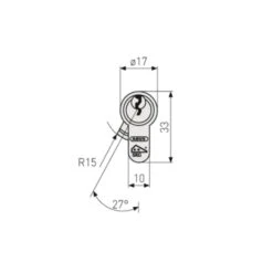 Abus Deurcilinder E60NP High Security 10/30 Mm -InterieurKunst Verkoopwinkel 123 6259