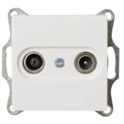 Jung Contactdoos Coax AS500 Wit