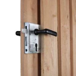 Tuinpoortsluiting Poortslot Voor Cilinderslot Met Beslag Zwart -InterieurKunst Verkoopwinkel 123 6298