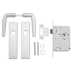 Insteekslot Loopslot Met Aluminium Slotplaat Incl. Kruk Doorn 50mm