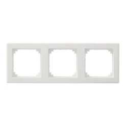 Schneider Merten System-M Smart Afdekraam 3-voudig Polarwit