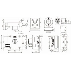 NEMEF Veiligheidsoplegslot SKG 2-sterren Rechts -InterieurKunst Verkoopwinkel 123 6320
