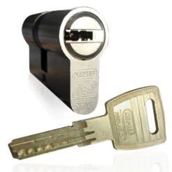 Nemef Veiligheidscilinder NF4 Met Keersleutel 30/30 Mm SKG 3-sterren Gelijksluitend 2 Stuks -InterieurKunst Verkoopwinkel 123 6349