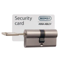 Nemef Veiligheidscilinder NF4 Met Keersleutel 30/30 Mm SKG 3-sterren Gelijksluitend 2 Stuks -InterieurKunst Verkoopwinkel 123 6351