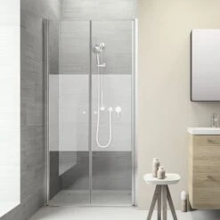 Sealskin Pendeldeur Voor Nis Code 100x197 Cm Met Gesatineerde Band