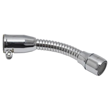 Sanivesk Kraanslang Universeel + Slangklem Chroom 1 Sanivesk Kraanslang Universeel + Slangklem Chroom