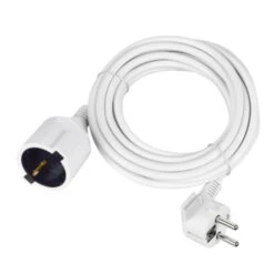 OK Verlengsnoer RA Wit 5 Meter -InterieurKunst Verkoopwinkel 123 683