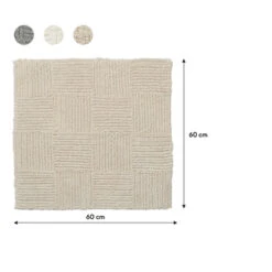 Sealskin Badmat Reverse 60x60cm Zand -InterieurKunst Verkoopwinkel 123 6831