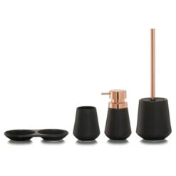 Sealskin Zeepdispenser Conical Porcelein Zwart -InterieurKunst Verkoopwinkel 123 6877