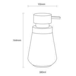 Sealskin Zeepdispenser Conical Porcelein Zwart -InterieurKunst Verkoopwinkel 123 6882