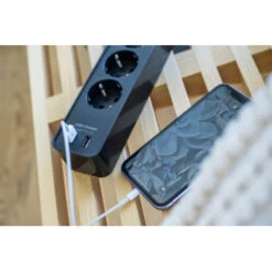 Brennenstuhl Stekkerdoos 4-voudig Met 2 USB-aansluitingen En Schakelaar Zwart 1,5 Meter -InterieurKunst Verkoopwinkel 123 70