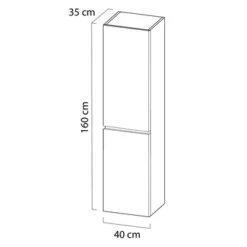 Tiger Kolomkast Karlo Zwart Mat -InterieurKunst Verkoopwinkel 123 7050