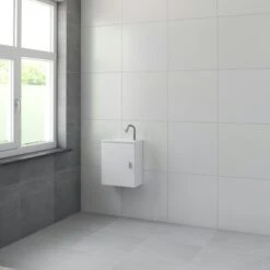 Bruynzeel Onderkast Fonteinmeubel Evi Mat Wit -InterieurKunst Verkoopwinkel 123 7066