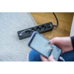 Brennenstuhl Stekkerdoos 4-voudig Met 2 USB-aansluitingen En Schakelaar Zwart 1,5 Meter -InterieurKunst Verkoopwinkel 123 71