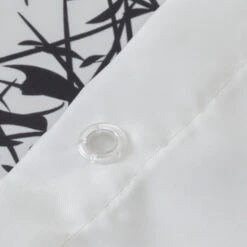 Sealskin Douchegordijn Flow 180x200cm Zwart/wit -InterieurKunst Verkoopwinkel 123 7151