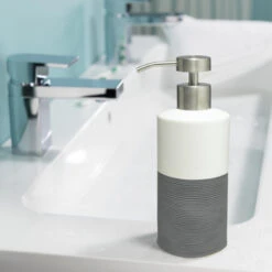 Sealskin Zeepdispenser Doppio Grijs -InterieurKunst Verkoopwinkel 123 7160