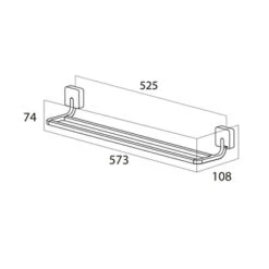 Tiger Dubbel Handdoekrek Impuls RVS 9 Tiger Dubbel Handdoekrek Impuls RVS -InterieurKunst Verkoopwinkel 123 7226