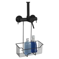 Wenko Douchecaddy Milo Om Aan Kraan Te Hangen Zwart RVS -InterieurKunst Verkoopwinkel 123 7279