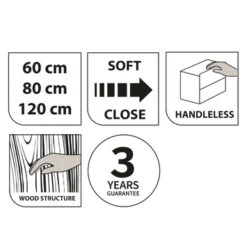 Tiger Reverse Meubelset 2x60 Cm Met 4 Lades Chalet Eik / Mat Zwart Inclusief 2 Quadro Wastafels Mat Zwart -InterieurKunst Verkoopwinkel 123 7286