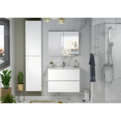 Atlantic By Allibert Badmeubelset Donna 80 Cm Mat Wit -InterieurKunst Verkoopwinkel 123 7302