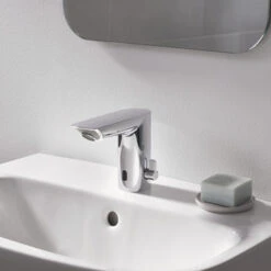 GROHE Wastafelkraan Bau Cosmopolitan Met Infrarood Sensor Chroom 13cm -InterieurKunst Verkoopwinkel 123 7325