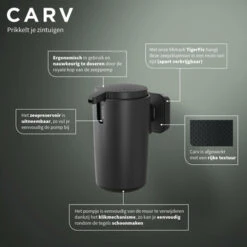 Tiger Zeepdispenser Carv 175 Ml Zwart -InterieurKunst Verkoopwinkel 123 7351