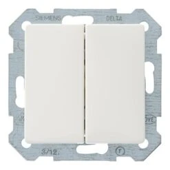 Siemens Delta Wissel-wisselschakelaar Wit