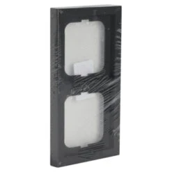 Busch-Jaeger Future Linear Afdekraam 2-voudig Zwart -InterieurKunst Verkoopwinkel 123 748