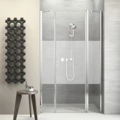 Sealskin Swingdeur Voor Nis Code R 3-delig 120x197 Cm Met Gesatineerde Band