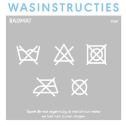 Sealskin Badmat Woodblock Teak 90x52 Cm -InterieurKunst Verkoopwinkel 123 7666