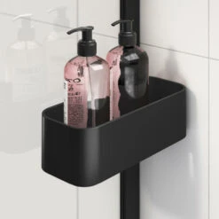 Sealskin Inc. Draaideur En Zijwand 90x90x200 Cm Met Douchemand, 8 Mm Helder Veiligheidsglas Met Antikalklaag Mat Zwart -InterieurKunst Verkoopwinkel 123 7732