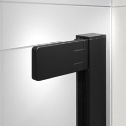 Sealskin Inc. Draaideur En Zijwand 90x90x200 Cm Met Douchemand, 8 Mm Helder Veiligheidsglas Met Antikalklaag Mat Zwart -InterieurKunst Verkoopwinkel 123 7736