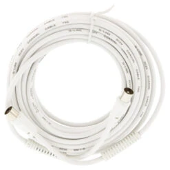 Q-Link Coax Kabel 3CV2 HF 10 Meter Stekker Rechtwit -InterieurKunst Verkoopwinkel 123 778