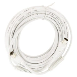Q-Link Coax Kabel 3CV2 HF 10 Meter Stekker Rechtwit -InterieurKunst Verkoopwinkel 123 780