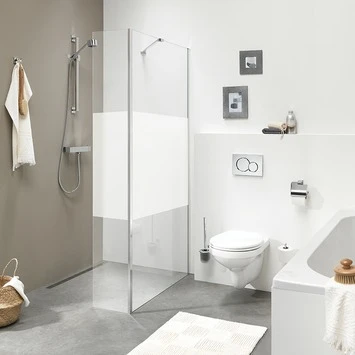 Sealskin Vast Deel Voor Inloopdouche Style A3 30x195 Cm Met Gesatineerde Band 1 Sealskin Vast Deel Voor Inloopdouche Style A3 30x195 Cm Met Gesatineerde Band