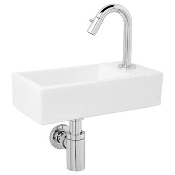 Atlantic Fonteinset Henry Rechts Wit Keramiek Chroom 36x18x9 Cm 1 Atlantic Fonteinset Henry Rechts Wit Keramiek Chroom 36x18x9 Cm