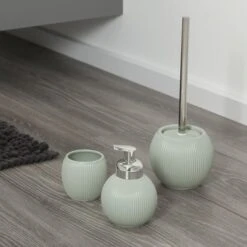 Sealskin Zeepdispenser Convex Licht Aqua 9 Sealskin Zeepdispenser Convex Licht Aqua -InterieurKunst Verkoopwinkel 123 7888