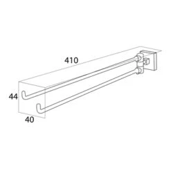 Tiger Handdoekrek Melbourne Met Draaibare Armen Chroom -InterieurKunst Verkoopwinkel 123 7980